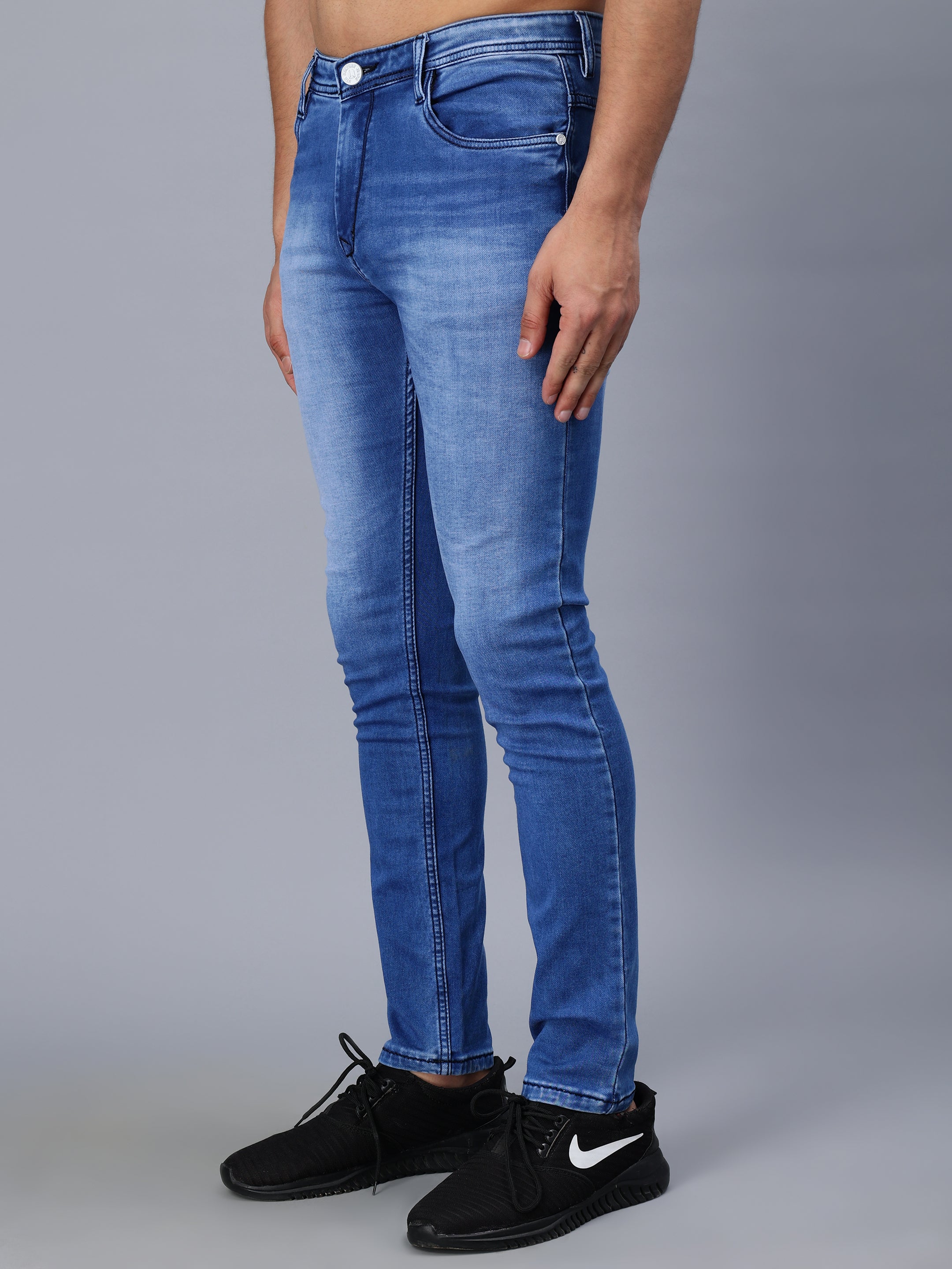 CLASSIC BLUE WASH SKINNY FIT JEANS