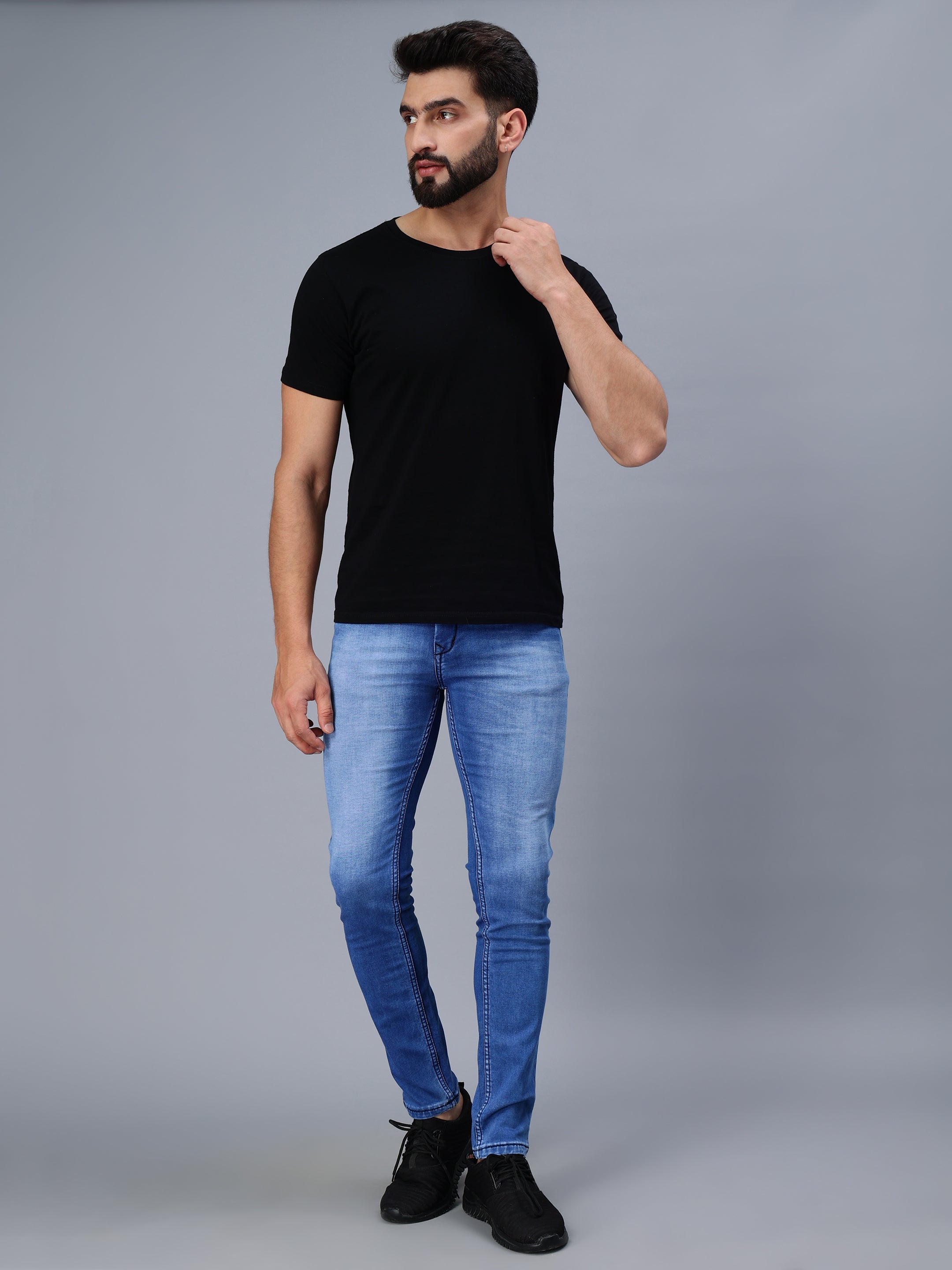 CLASSIC BLUE WASH SKINNY FIT JEANS