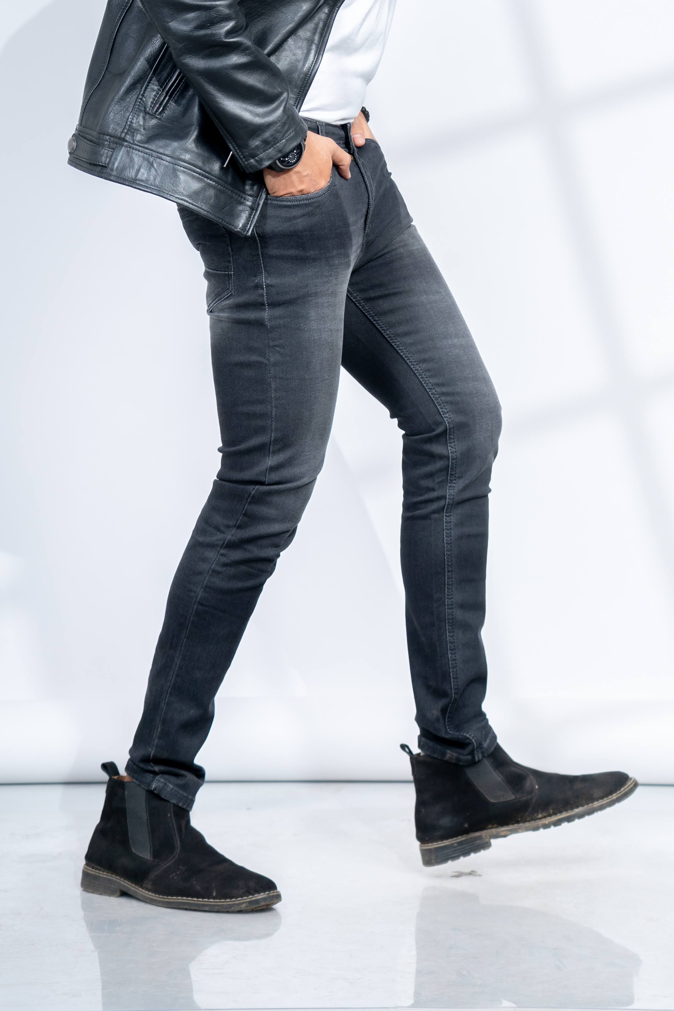 DARK FADED SLIM FIT JEANS
