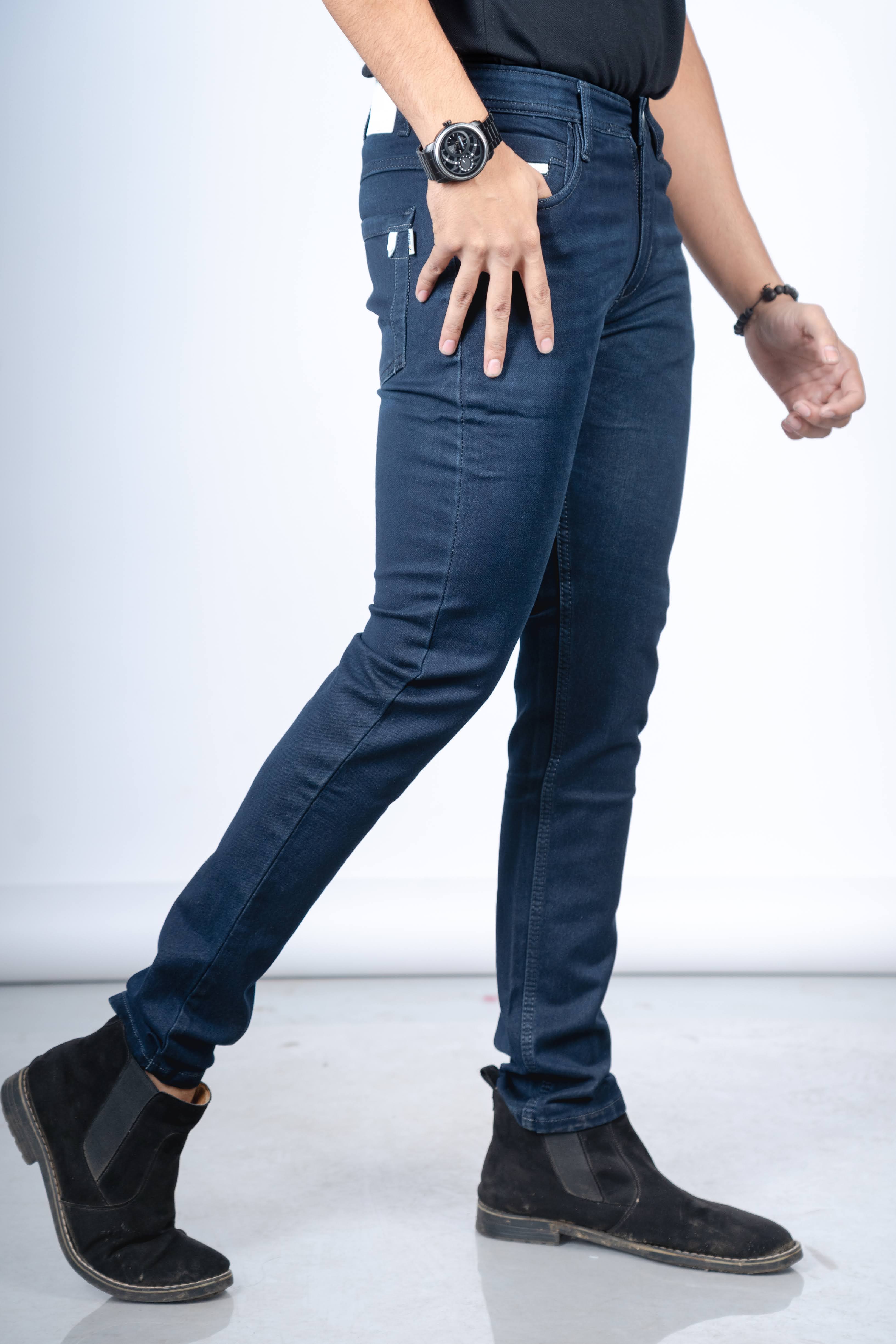 RAW INDIGO SKINNY FIT JEANS