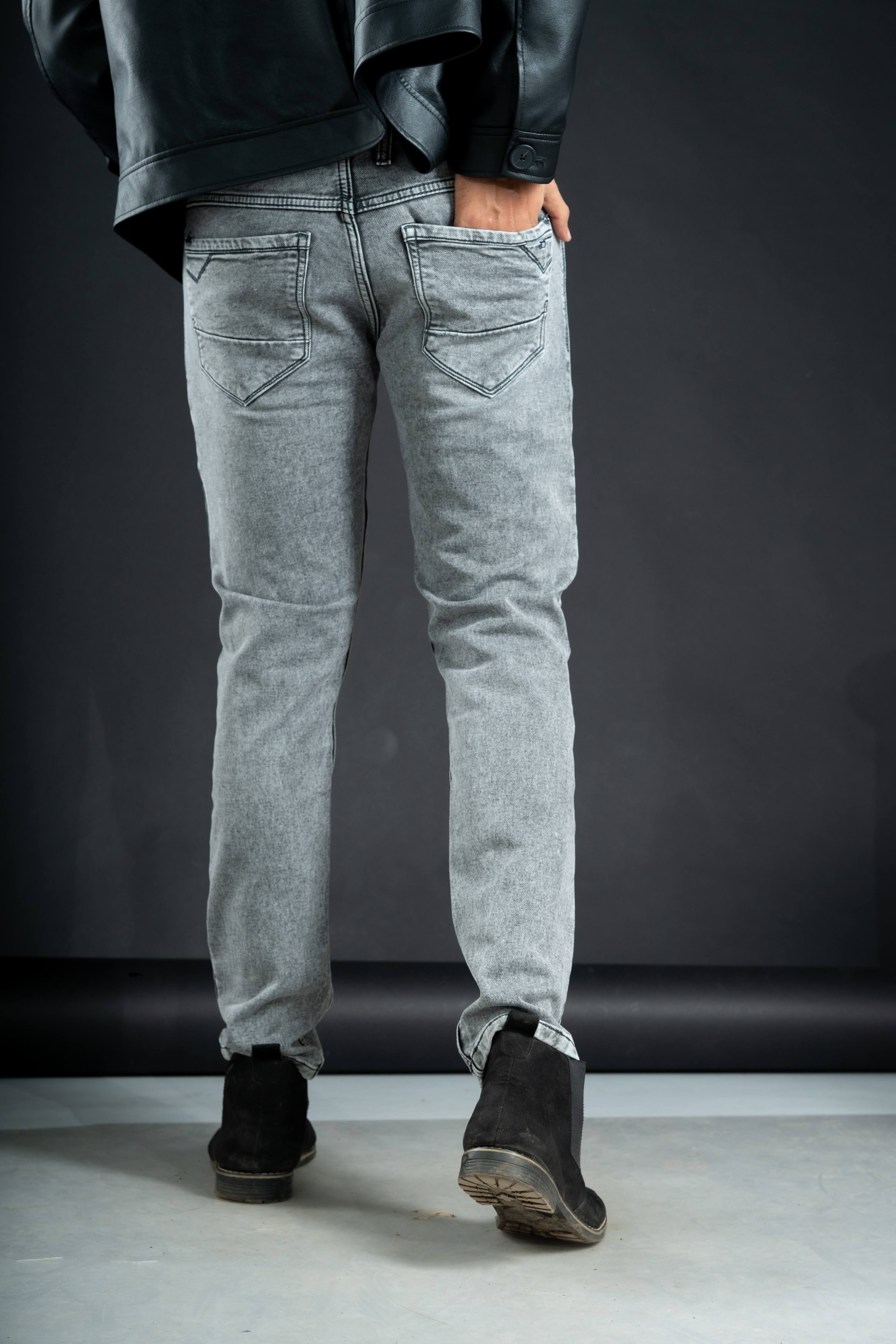 CLASSIC GREY SLIM FIT JEANS