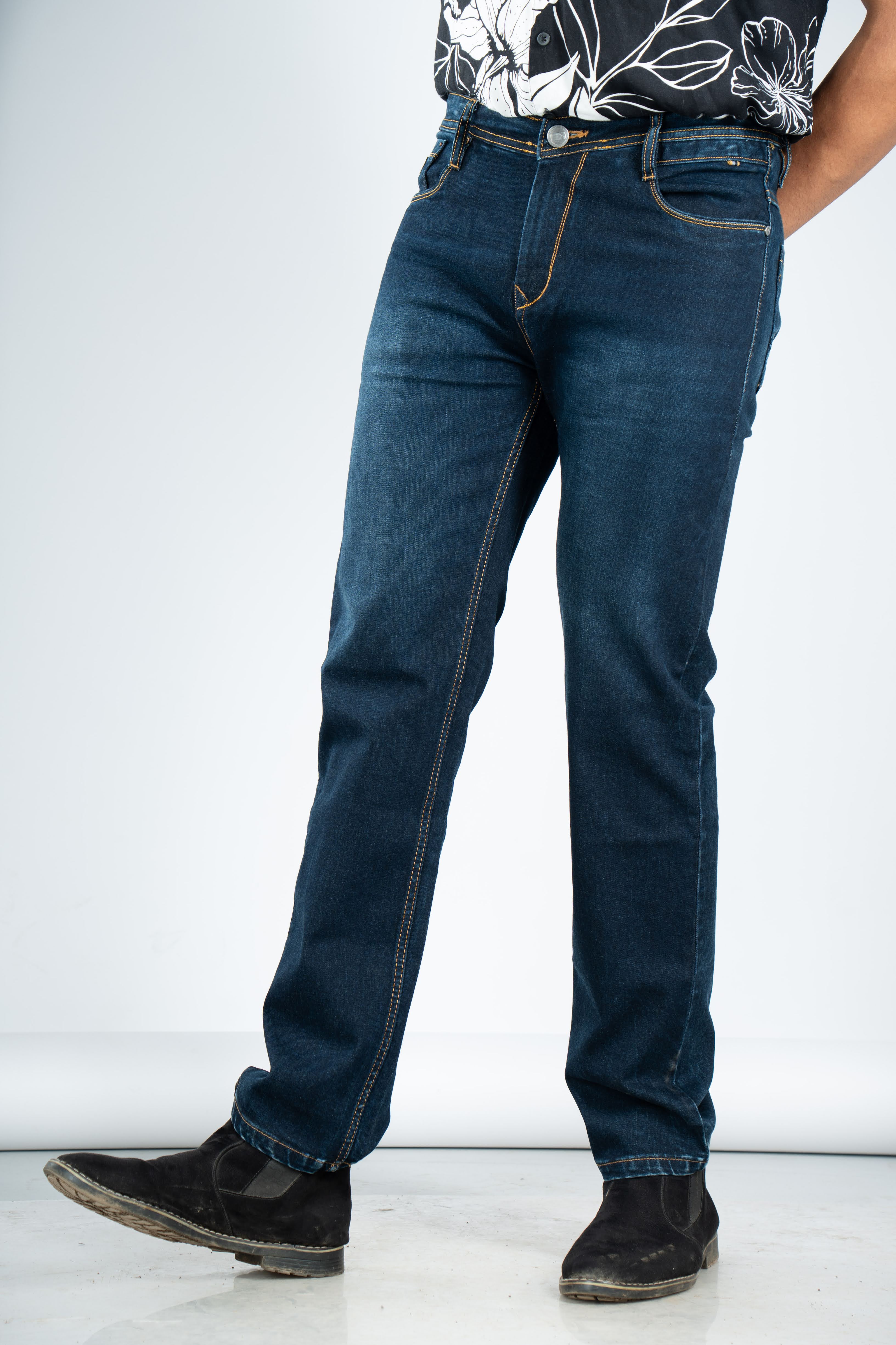 CLASSIC GOLDEN STITCH STRAIGHT FIT JEANS