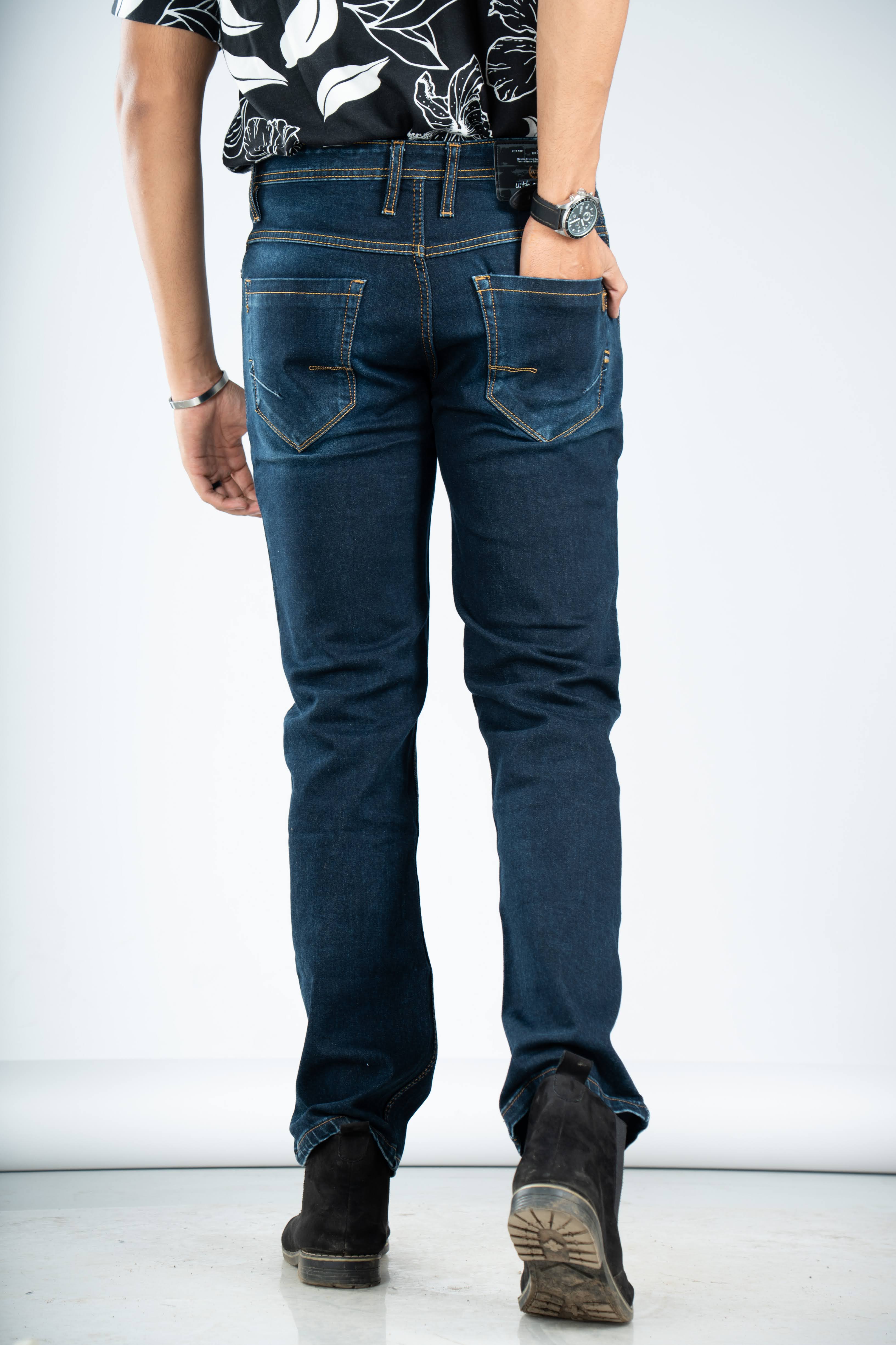 CLASSIC GOLDEN STITCH STRAIGHT FIT JEANS