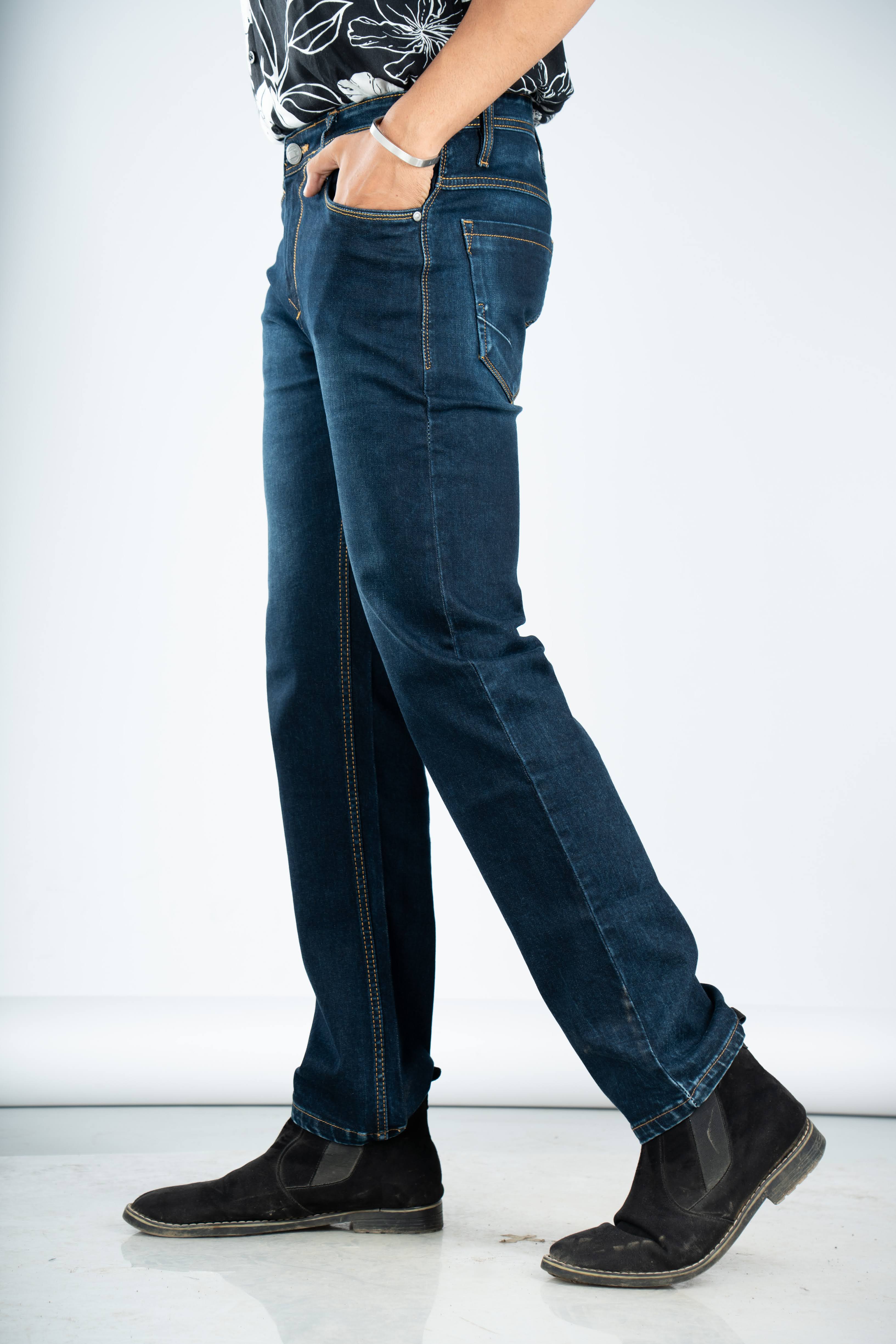 CLASSIC GOLDEN STITCH STRAIGHT FIT JEANS