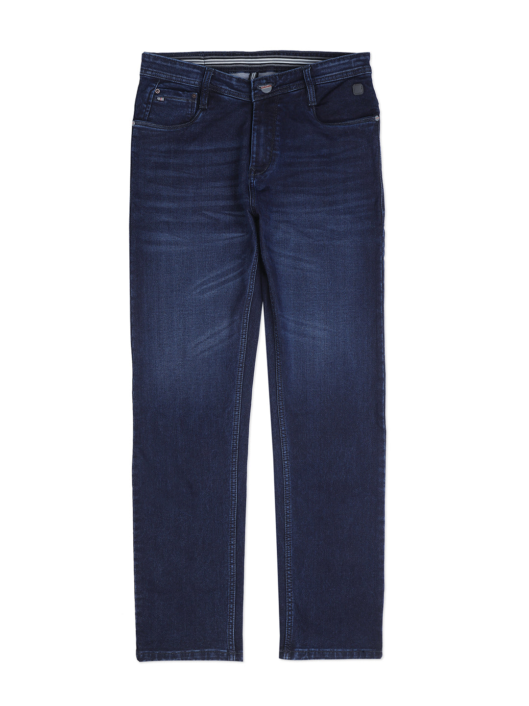 MID INDIGO STRAIGHT FIT JEANS