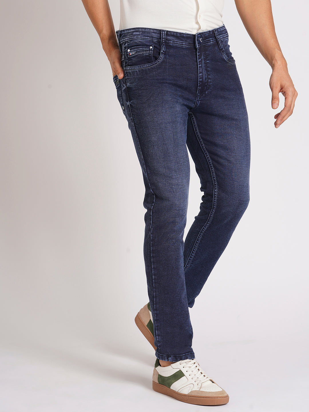 DARK DENIM BLUE SLIM FIT JEANS