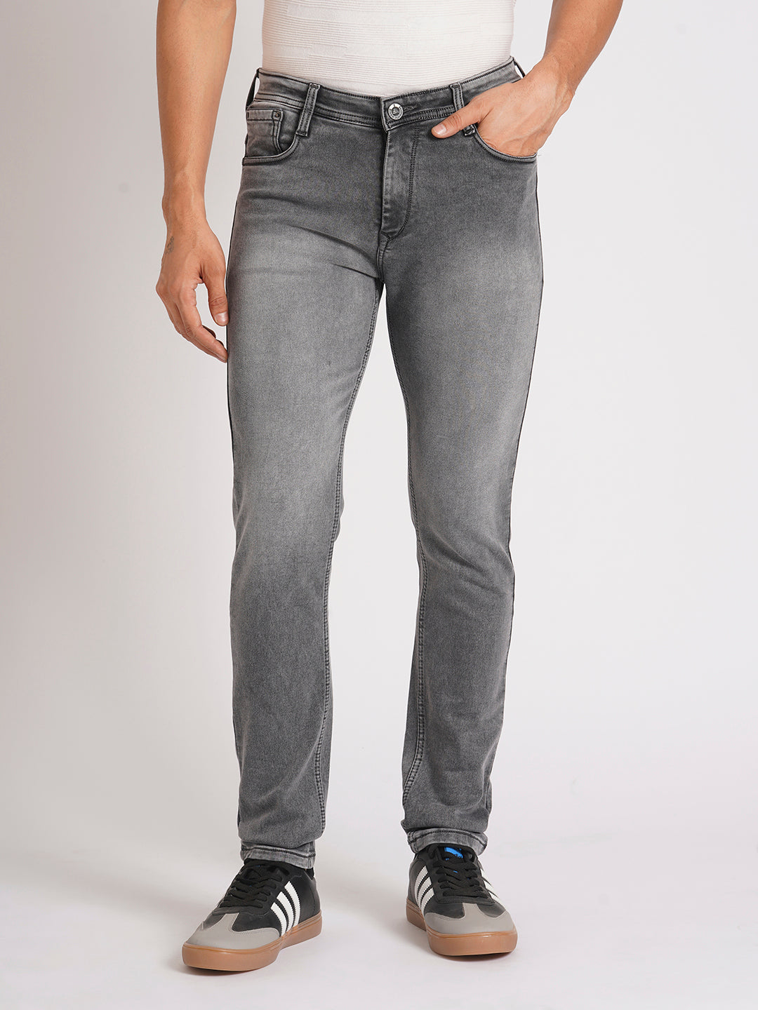 CLASSIC GREY SKINNY FIT JEANS